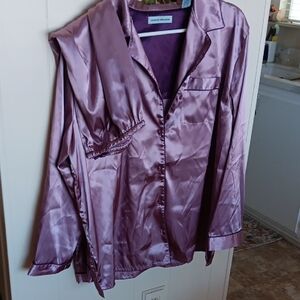 Valerie Stevens Purple Satin Sleepwear